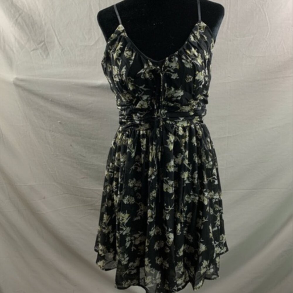 Chiffon Floral Print Knot Front Cami Dress - Picture 6 of 8